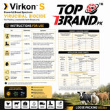 Virkon S, Poultry Disinfectant, Livestock Disinfectant, Farm Biosecurity, Virucidal Biocide, Poultry Farm Cleaner, Hatchery Disinfectant, Surface Sanitizer, Water System Disinfectant, Farm Hygiene Powder, Livestock Hygiene, Broad Spectrum Disinfectant, Loose Packing, Poultry Shed Cleaner, Dairy Farm Sanitizer