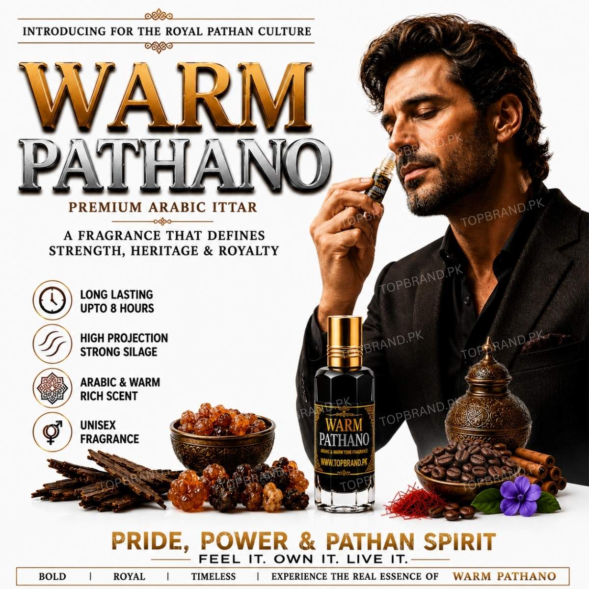 Warn pathano Black Afghano Arabian Perfumes Arabian Attars Oud tobacco Arabian Perfume Oil for Men Warm Spicy Oud Perfume Oil 
Amber Musk Long Lasting Arabian Perfume Oil for Men Mature Arabic Fragrance High Projection Oud Zafraan Attar Royal Oud by Elecnts 
J. Fragrances (Junaid Jamshed) Perfumes Attar Ittars Scents N Stories Fragrances Perfumes Attars Bonanza Satrangi Perfumes Sapphire Fragrances Khaadi Fragrance topquality high rated itar