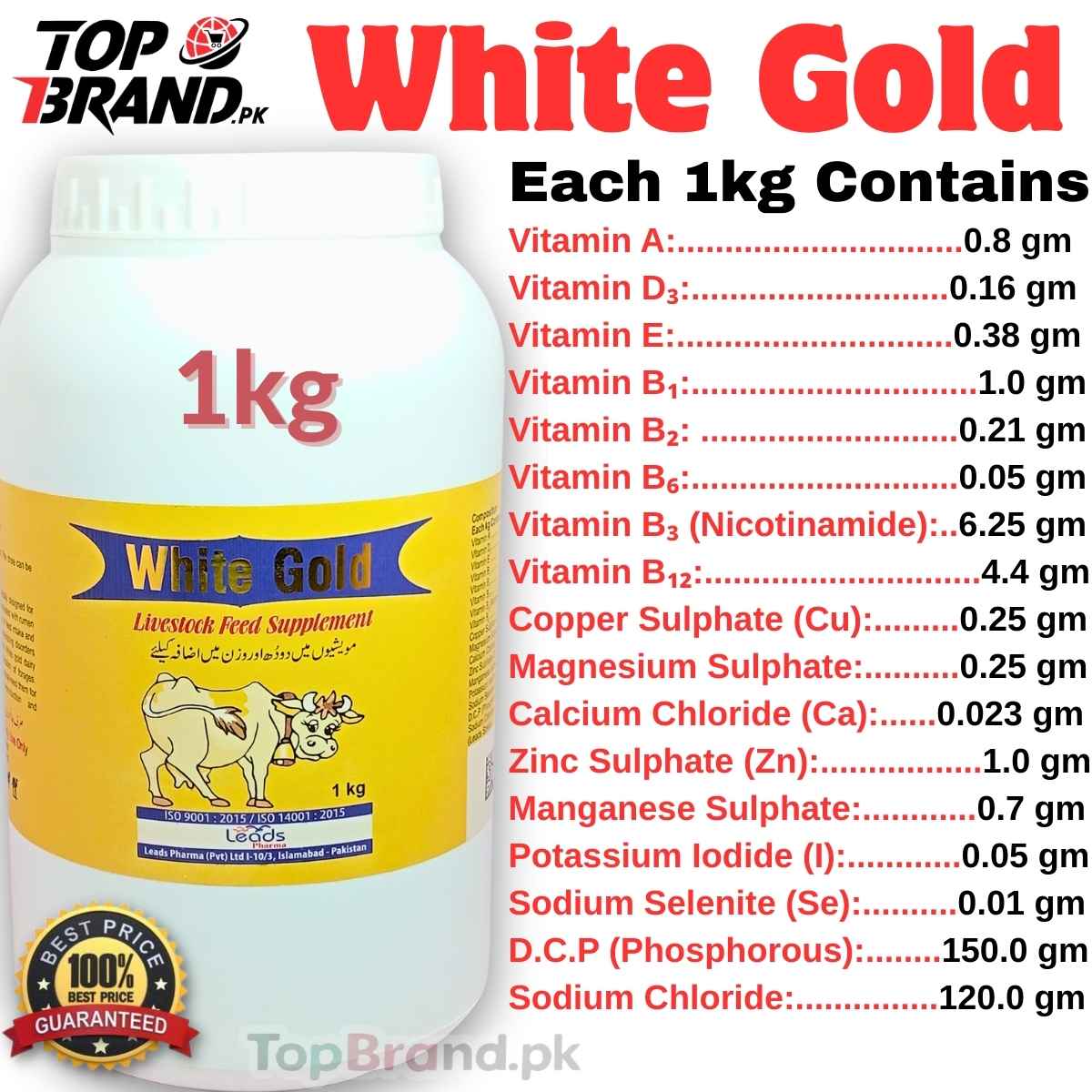 White Gold  Minerals | Enhances Milk Production & Weight Gain