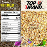 Premium White Millet Seeds | Bareek Kangni | Desi Kangni for Birds
