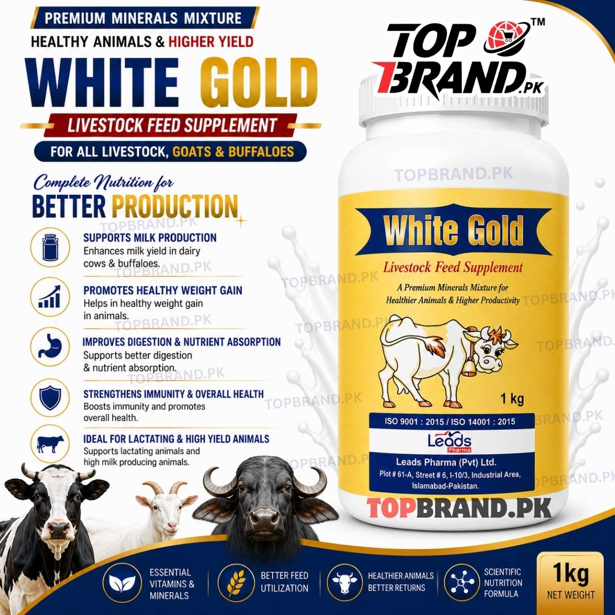 Vitamins for milk production  Minerals Mixture for live stock  Minerals Mixture for goat Minerals Mixture for cows Minerals Mixture Minerals for Cow Milton milk yield booster for cows milk production booster for Goat milk production booster for cows milk production booster for Buffalo milk booster meat growth supplement for  LIvestock meat gainer for qurbani janwar Livestock Minerals Mixture 
livestock growth supplement increase milk production in cows 